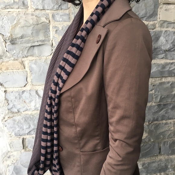 Sandwich Striped Infinity Scarf - Picture 2 of 4